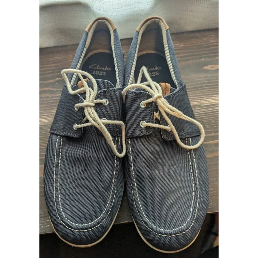 Clarks Men's Deck Boat Shoes Sz 12 Blue Casual 13291 Nice!